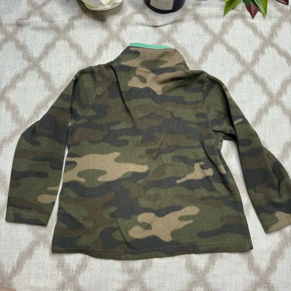 Carter’s Boys Quarter Zip Fleece Pullover Lot 3 Size 3 Camo Striped